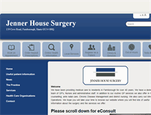 Tablet Screenshot of jennerhousesurgery.co.uk